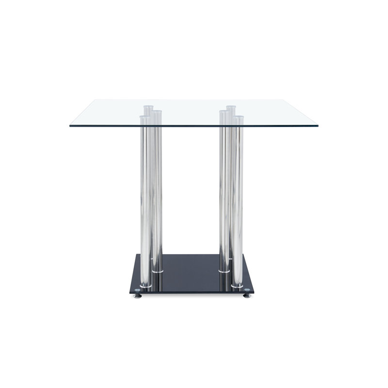 Square Glass Pub Table & Reviews AllModern
